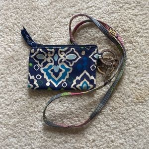 Womens Vera Bradley Zip ID Lanyard